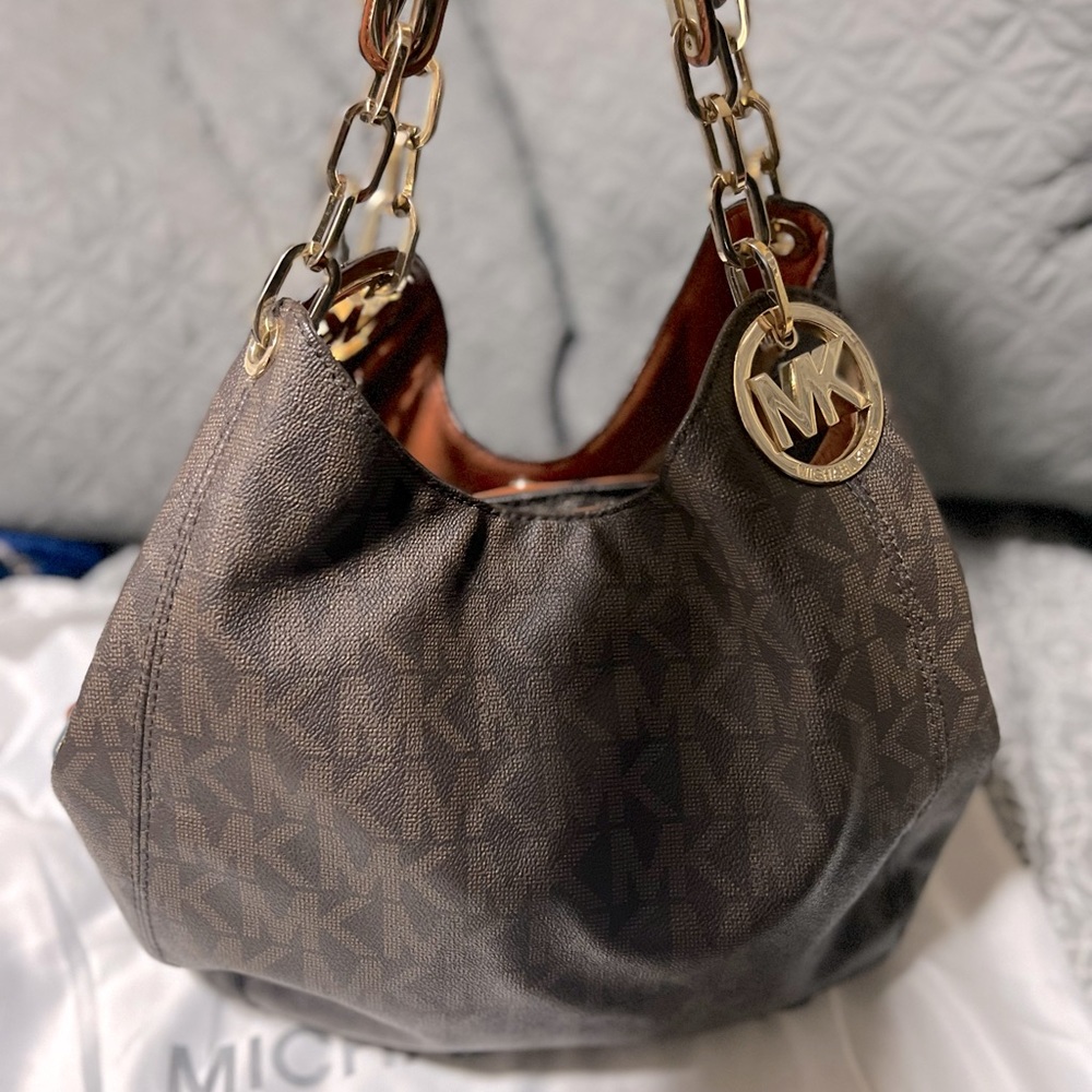 Michael Kors Large Brown Leather
